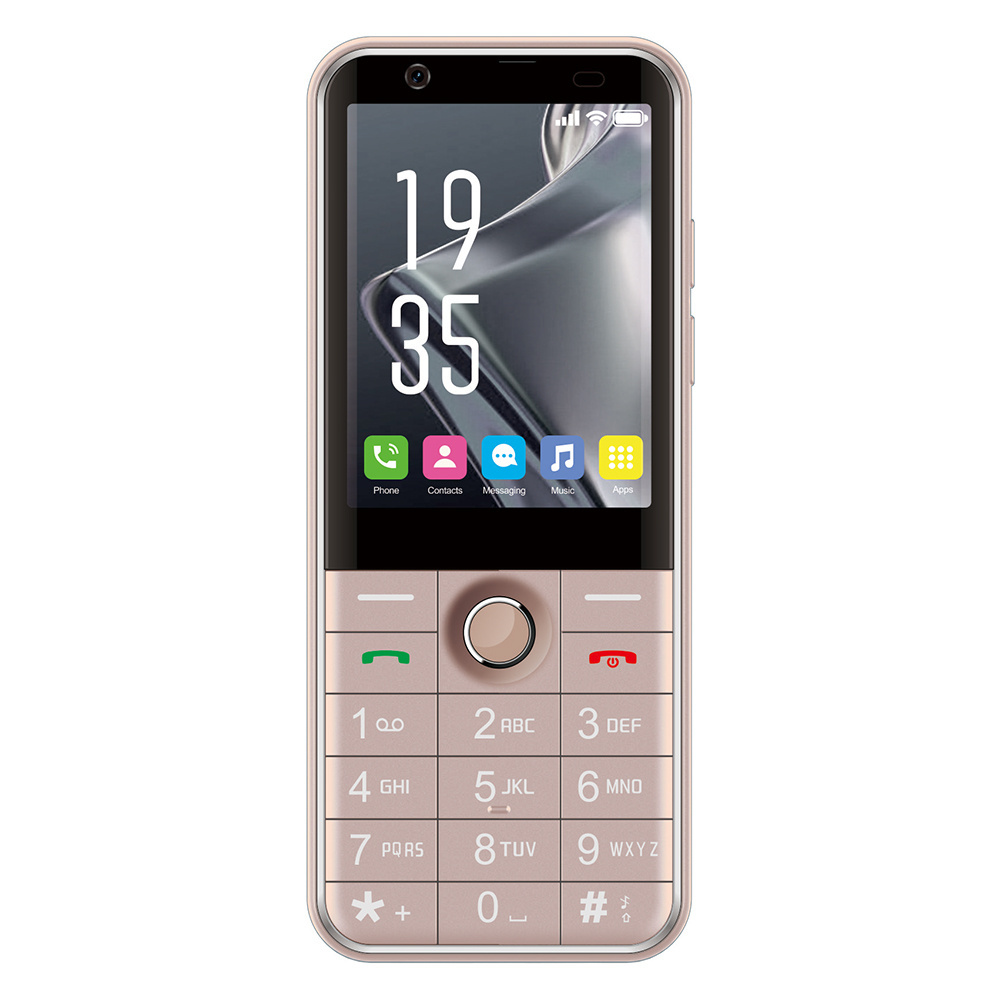 Customized Logo Dual SIM Cards 2.8 Inch Wireless WIFI FM Radio 4G Feature Android Phone With Hebrew Keyboard