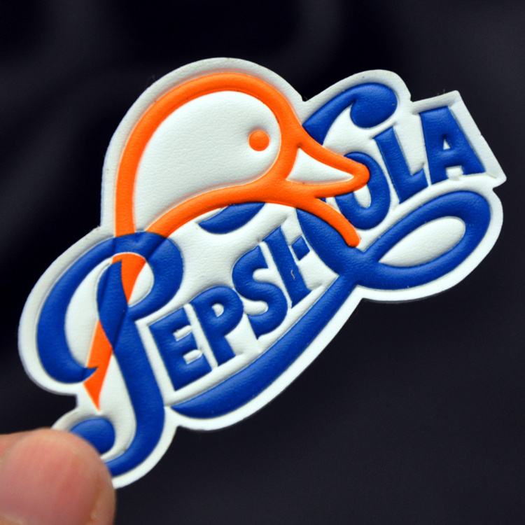 Custom high Quality 3d logo TPU self adhesive patch