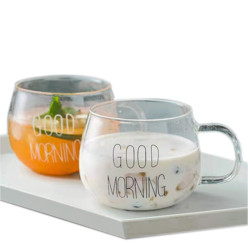 Professional Handmade Etch Sublimation Blank Glasses Tumbler Small Tea Water Cup for Pot Belly Glass Mugs for 1 Users All-season