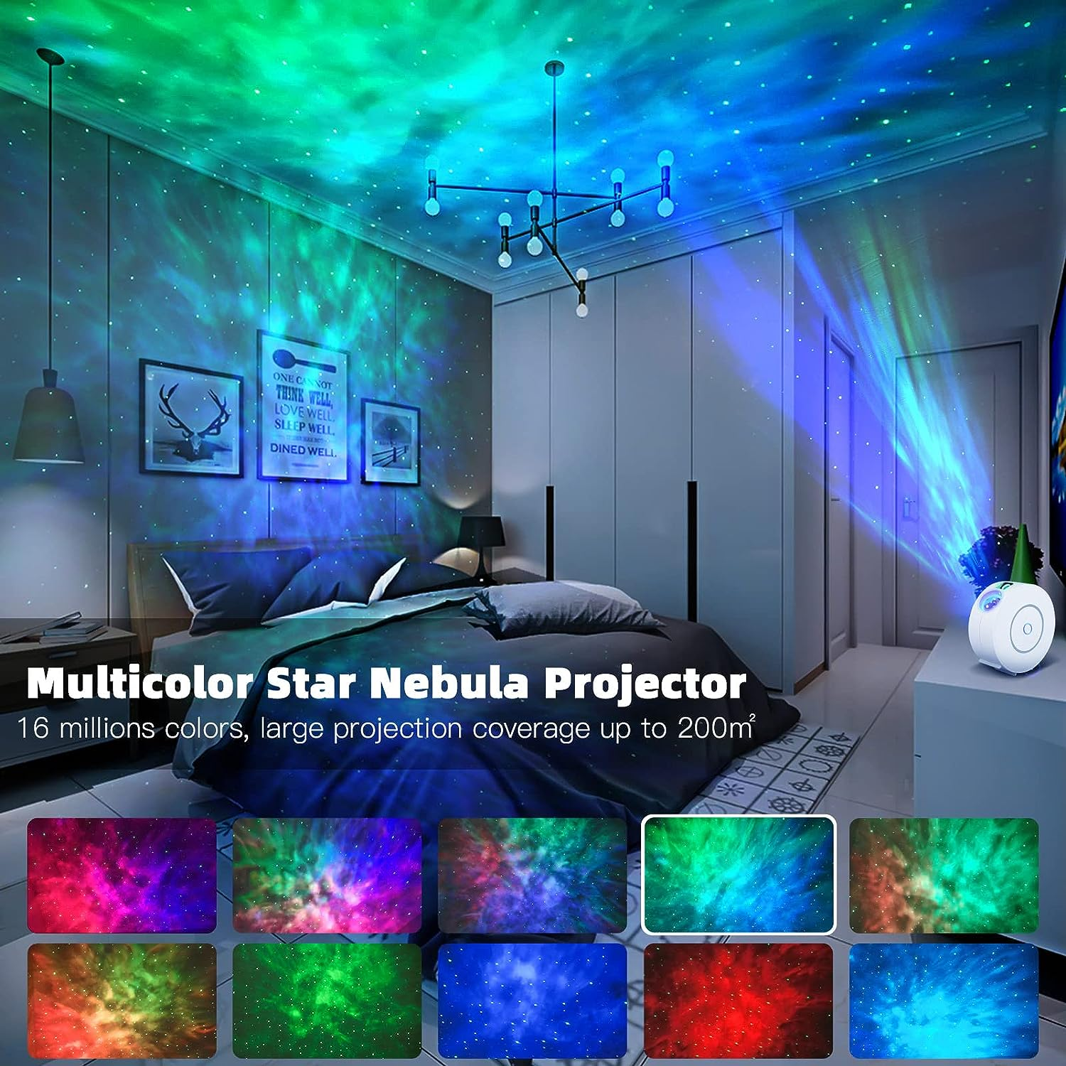 Christmas Party Accessory Atmosphere Galaxy Star Night Light Projector For Decoration Bedroom Home Decorative Children Gifts