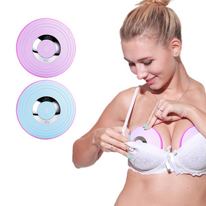 USB Wireless Breast Massager Portable Electric Vibration Bust Lift Enhancer Machine with Hot Compress Function