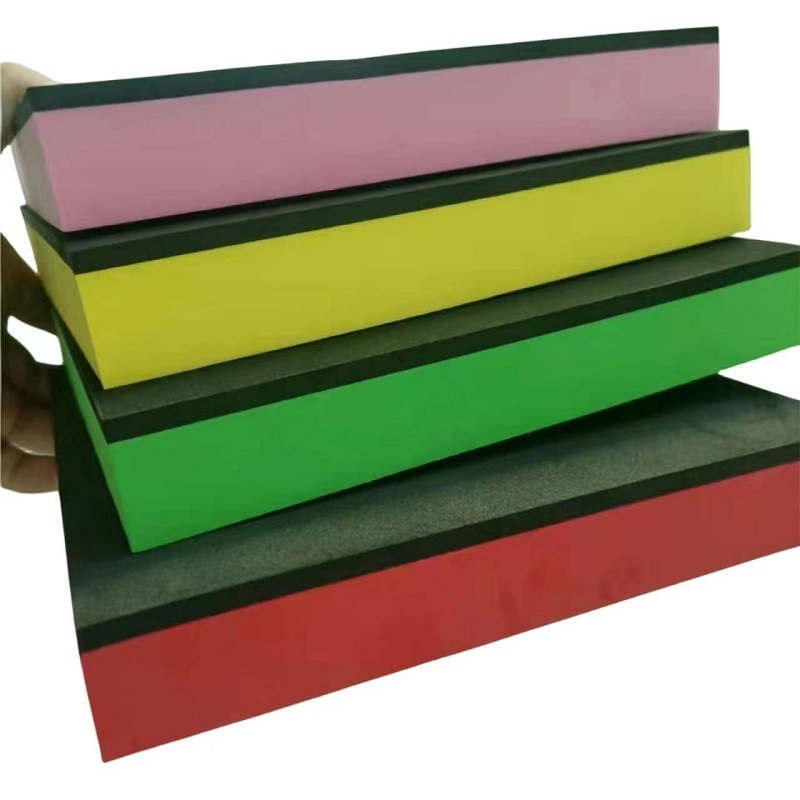 Factory wholesale 2 colors eva foam wrapping sheet 2 layers of eva foam sheet paper in different colors