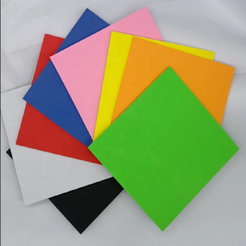 High quality  red and black  2 colors  Eva  Foam sheet  2 layers of shadow eva foam sheet in different colors