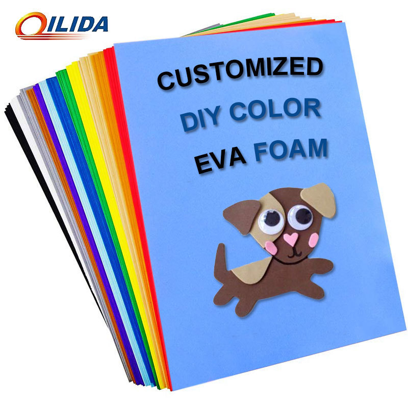 QILIDA 45 Hardness Craft 35 38 Shore Supplier Custom Printed 1Mm 2Mm 3Mm 6Mm 8Mm 10Mm 20Mm DIY Soft Colorful EVA Foam Sheet