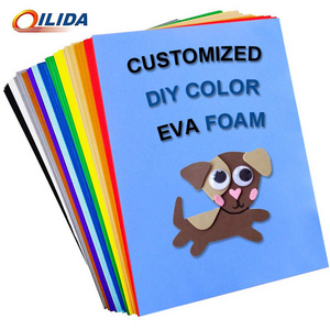 QILIDA 45 Hardness Craft 35 38 Shore Supplier Custom Printed 1Mm 2Mm 3Mm 6Mm 8Mm 10Mm 20Mm DIY Soft Colorful EVA Foam Sheet