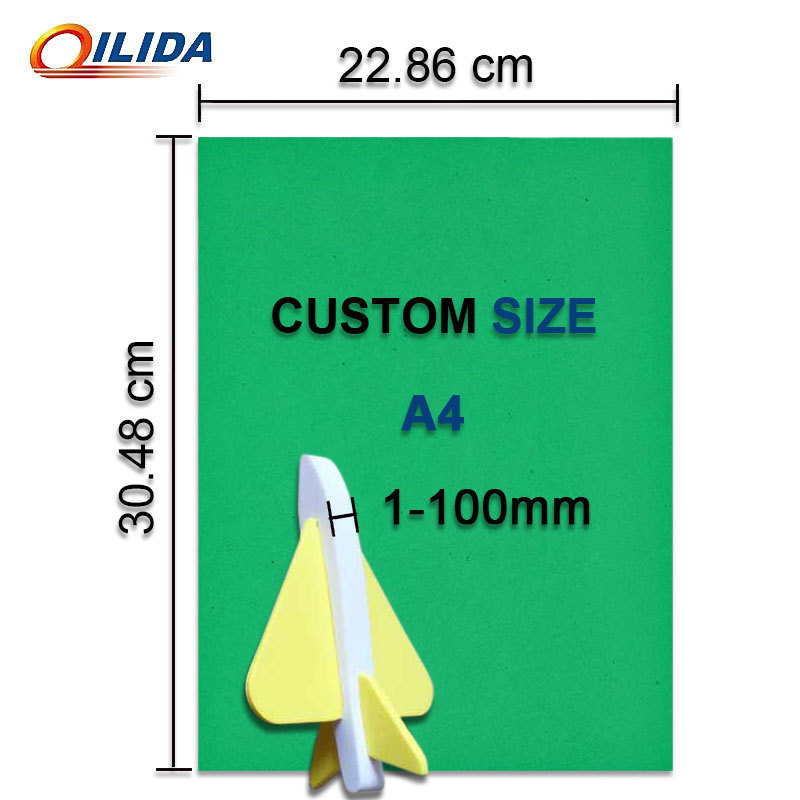 QILIDA 45 Hardness Craft 35 38 Shore Supplier Custom Printed 1Mm 2Mm 3Mm 6Mm 8Mm 10Mm 20Mm DIY Soft Colorful EVA Foam Sheet