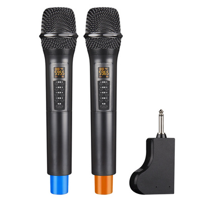 Universal Uhf Wireless Microphone Anti interference Cordless FM Handheld Dynamic Mic Built-in Mixer Karaoke Microfone