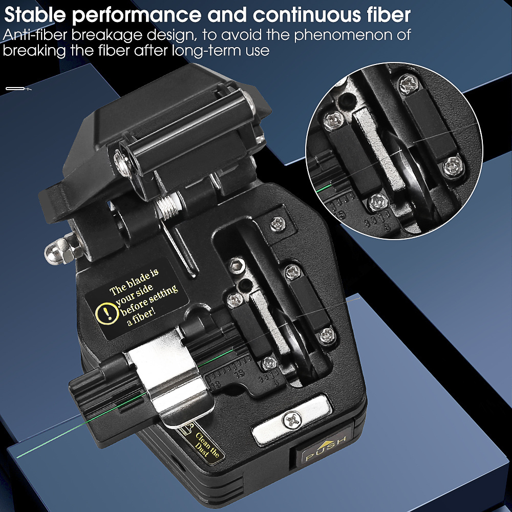 FTTH Fiber Optic Knife Tools Cutter Fiber Cleaver 16 Surface Blade Fiber Cleavers SKL-6C Cable Cutting Knife skl-6c