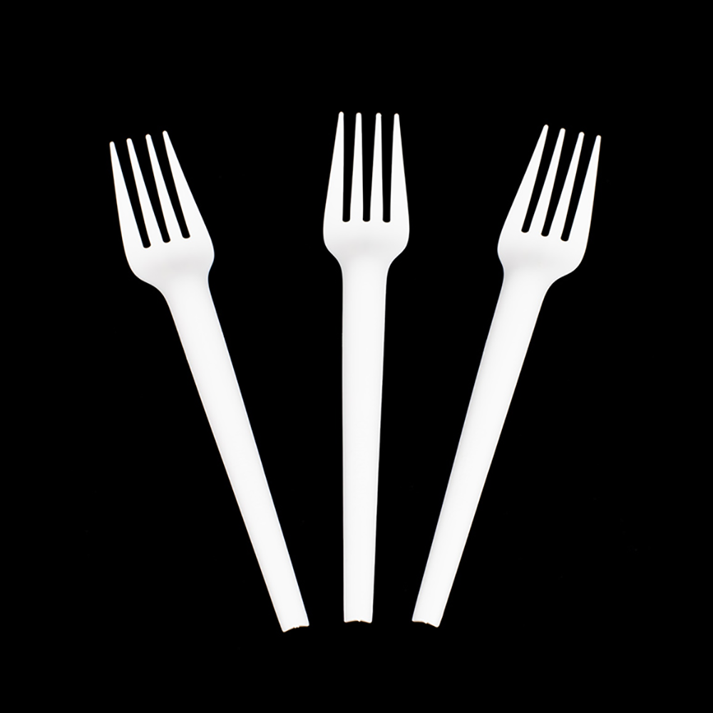 Hot Sale Cornstarch Disposable 7 inch Fork Plastic Cutlery Kit Biodegradable Fork