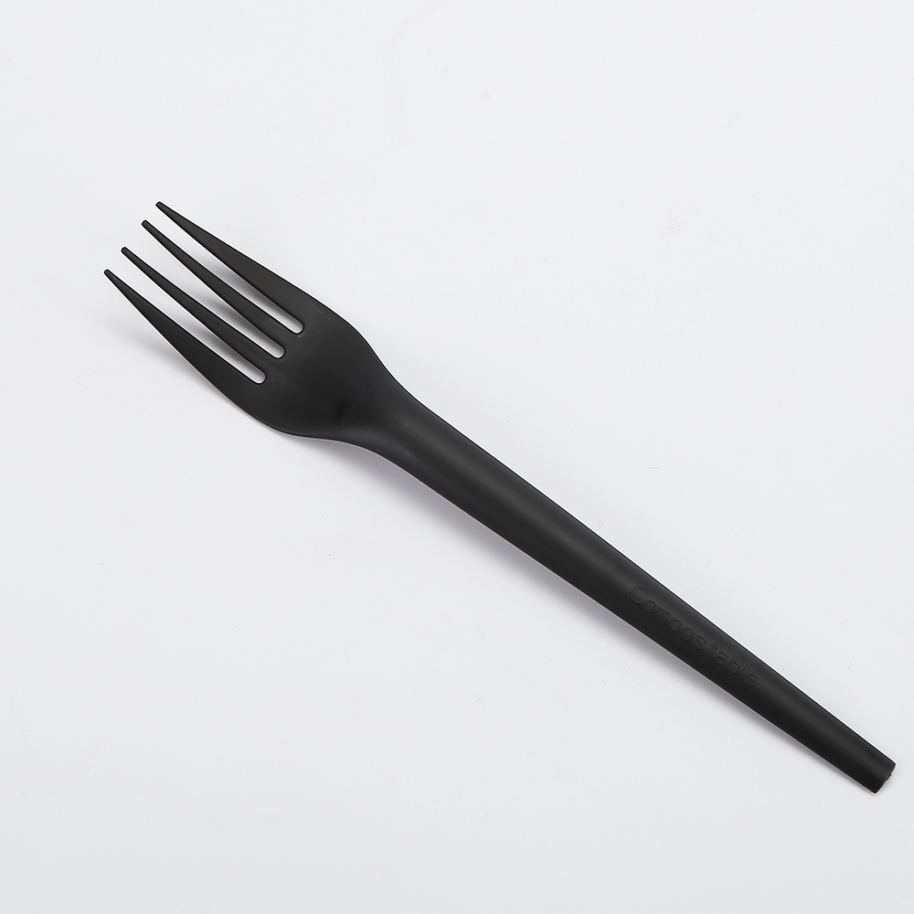 Hot Sale Cornstarch Disposable 7 inch Fork Plastic Cutlery Kit Biodegradable Fork