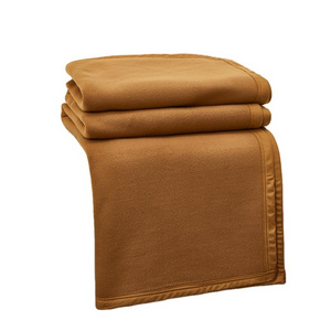 Wholesale Travel Throw Blankets Plain Style Hotel Blanket High Quality Wool-like Fire Blanket