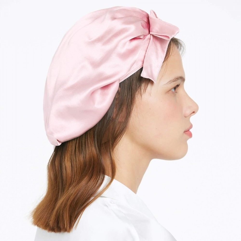 Silk Hair Bonnet 6A 100% Mulberry Silk Designer Bonnets Women Silk Sleeping Adjustable Bonnets With Tie