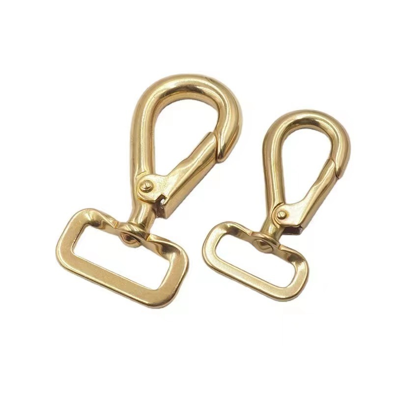 Brass Hook Buckle Handmade Leather Accessories Harness Accessories from China