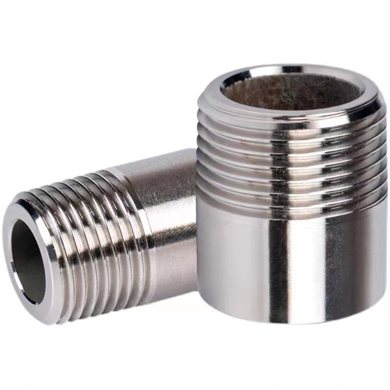 304 Stainless Steel Single Head Outer Thread Welding Pipe Connector Accessories