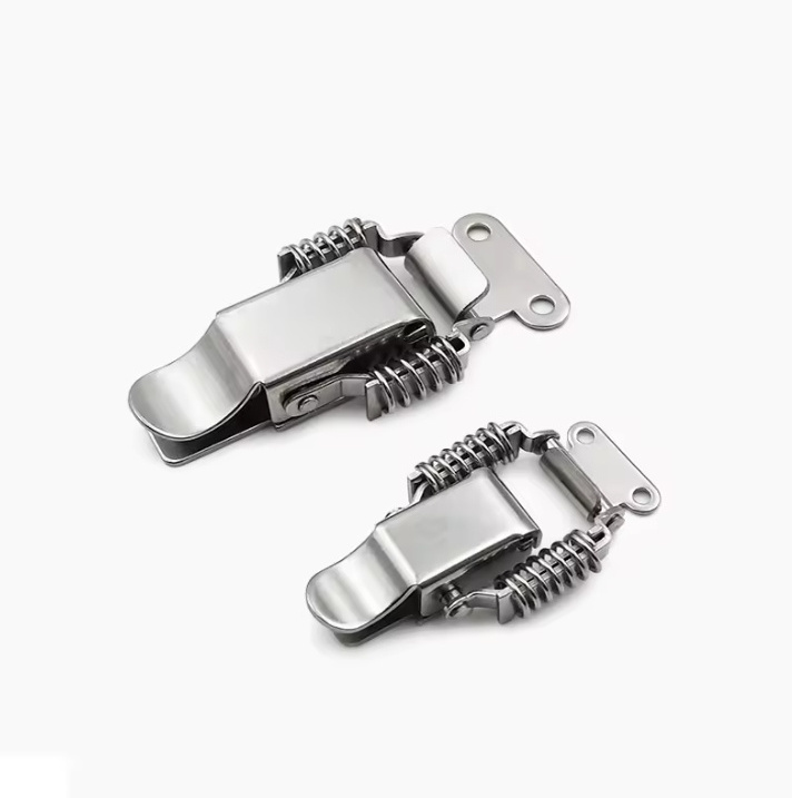 304 Stainless Steel Buckle Double Spring Snap Lock Tool Box Buckle Duckbill Buckle Anti-theft Box