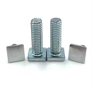 Carbon Steel Square Head Screw T Screw Square Bolt Slide Bolt from Shenzhen