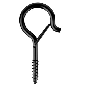 Carbon Steel Black Nickle Anti-fall Insurance Q Type Sheep Eye Hook