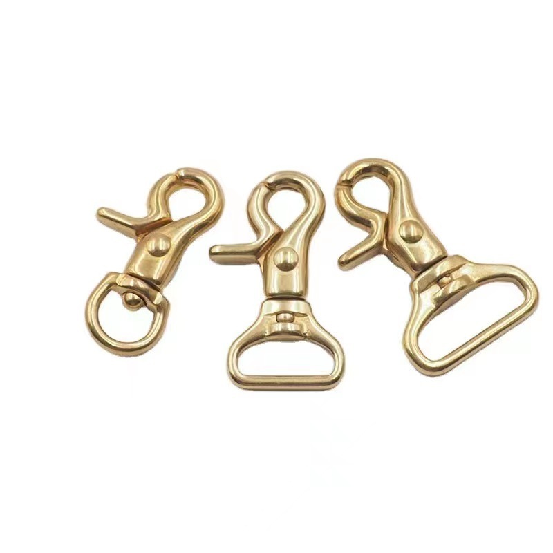 Brass Hook Buckle Handmade Leather Accessories Harness Accessories from China