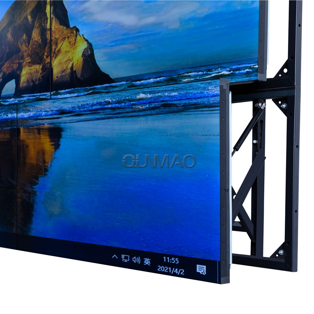 3x3 video controller 55 inch indoor LCD Video Wall Panel control room Screen pop up wall mount video wall display with matrix