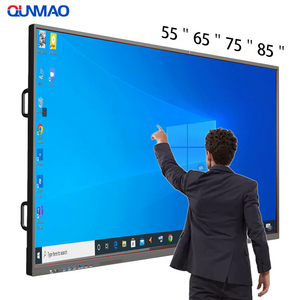 55/65/75/86/105/110 inch LCD display meeting digital interactive whiteboard school teaching education electronic 4k smart board