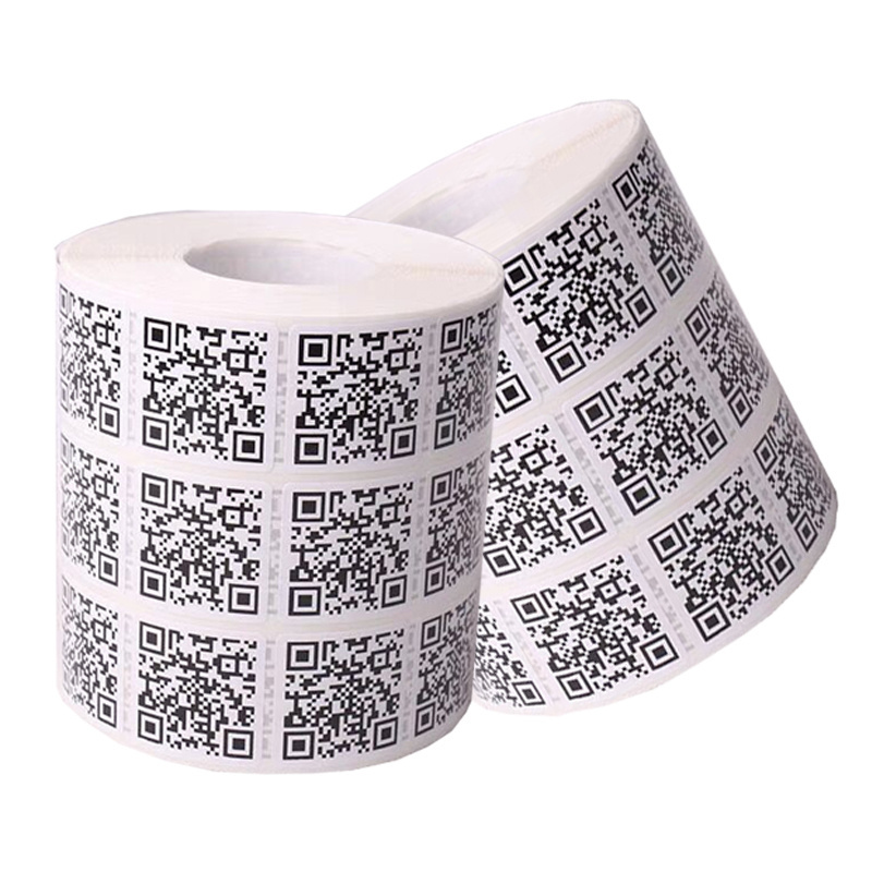 Custom Printed Create QR Code Label Data Code Supermarket Jewelry Free Expiry Date Scanner Module Barcode Sticker Label