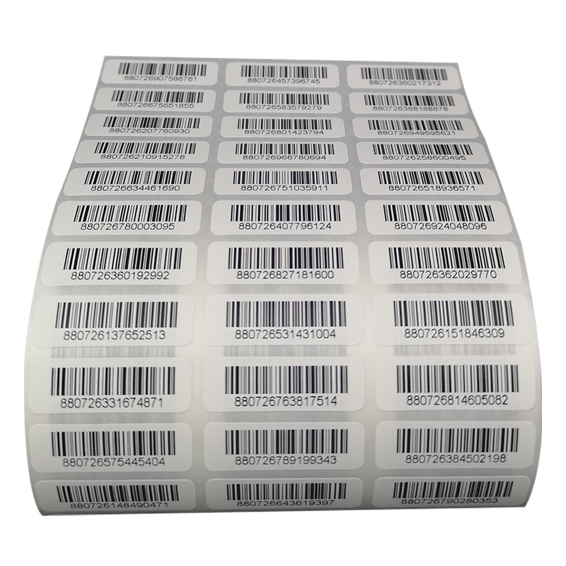 Custom Printed Create QR Code Label Data Code Supermarket Jewelry Free Expiry Date Scanner Module Barcode Sticker Label