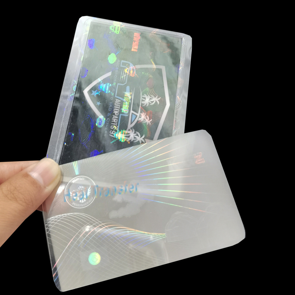 Custom Holographic Laminate ID Pouches Laminating Pouch Hologram Overlay Lamination Printing