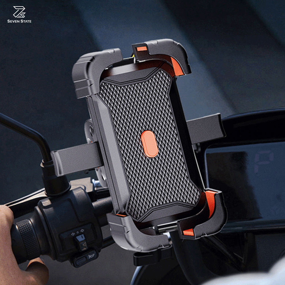 Bike Phone Holder, Motorcycle Phone Mount Motorcycle Handlebar Cell Phone Clamp, Scooter Phone Clip for i Phone