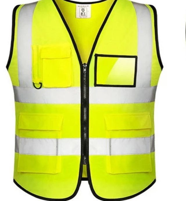 classic hi vis yellow safety vest