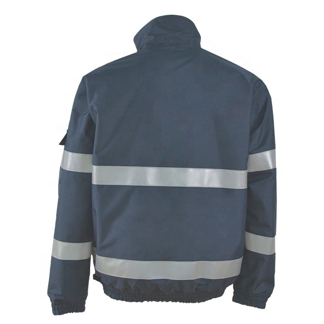 Reflective Custom Safety Bomber Jacket Men