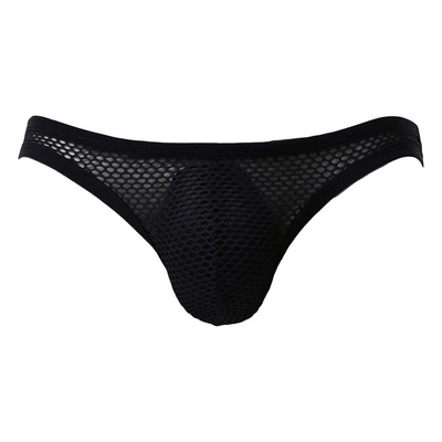 Men's Mesh T-Back G-String Thongs Sexy Low Rise Bulge Pouch Bikini Briefs See Through Underwear