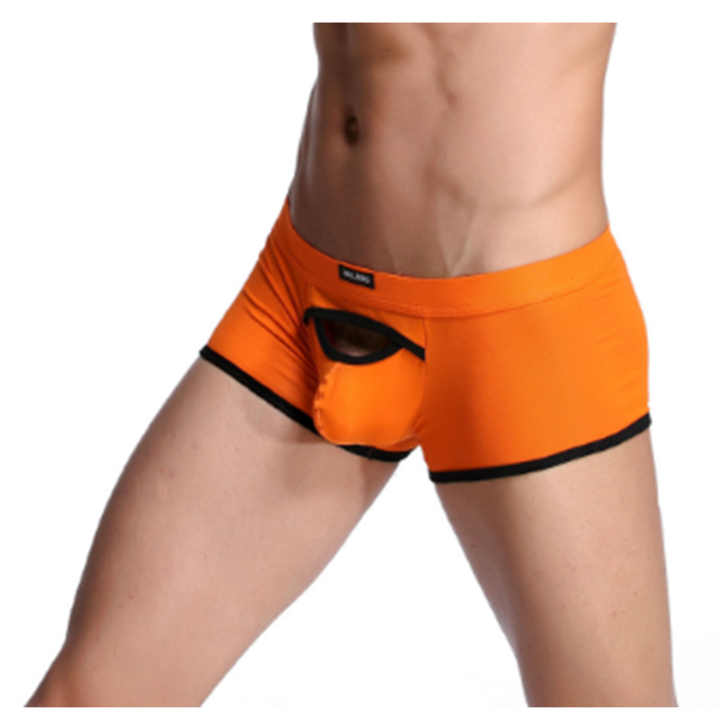 Factory directly supply underwear breathable natural soft boxers men's boxers front fly open panties boxer briefs