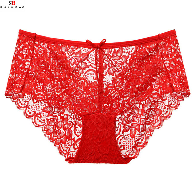 Hot Young Teen Girls Wearing In Lace Custom Women's Transparent Underwear Panties Thongs