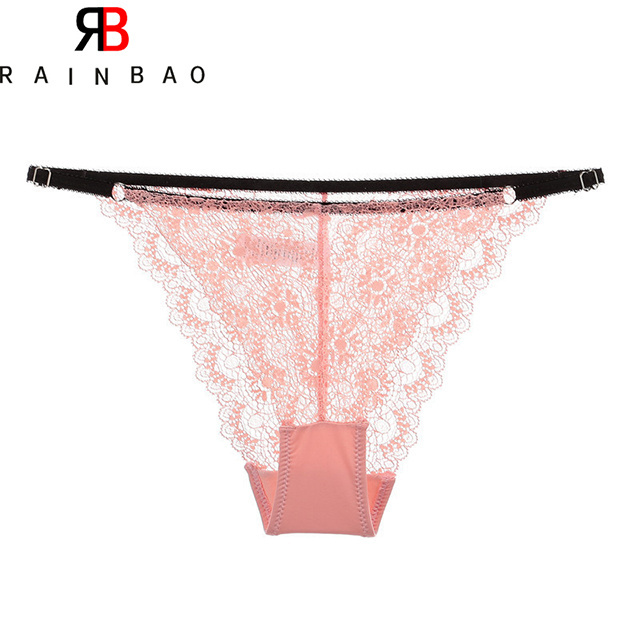 OEM custom g-string transparent ladies sexy underwear see through exotic spicy womens panties briefs