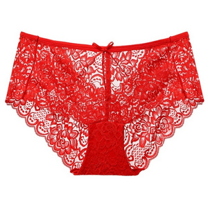 Hot Young Teen Girls Wearing In Lace Custom Women's Transparent Underwear Panties Thongs