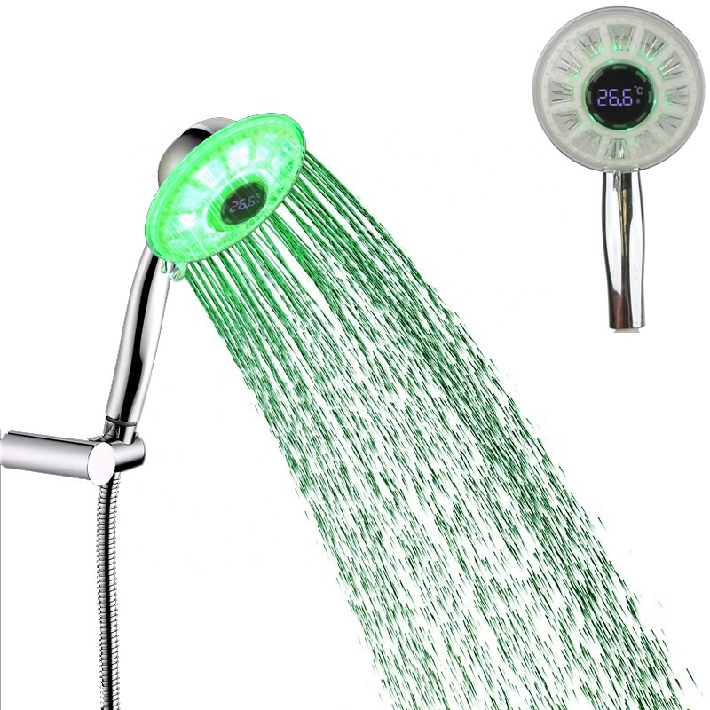 Temperature Display Water Fall Blue Color LED Faucet/ Shower Heads LED Faucets Bathroom LED/Sink Faucet