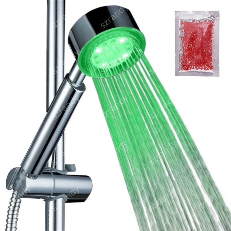 Temperature Sensor LED Shower Head 7 color Lighting Up Shower Light