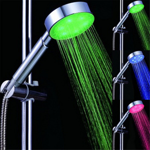 LD8008-A2 no battery bath shower light Shower Head/ Green, Blue, Red--RGB Temperature Control LED Bath Shower without color box