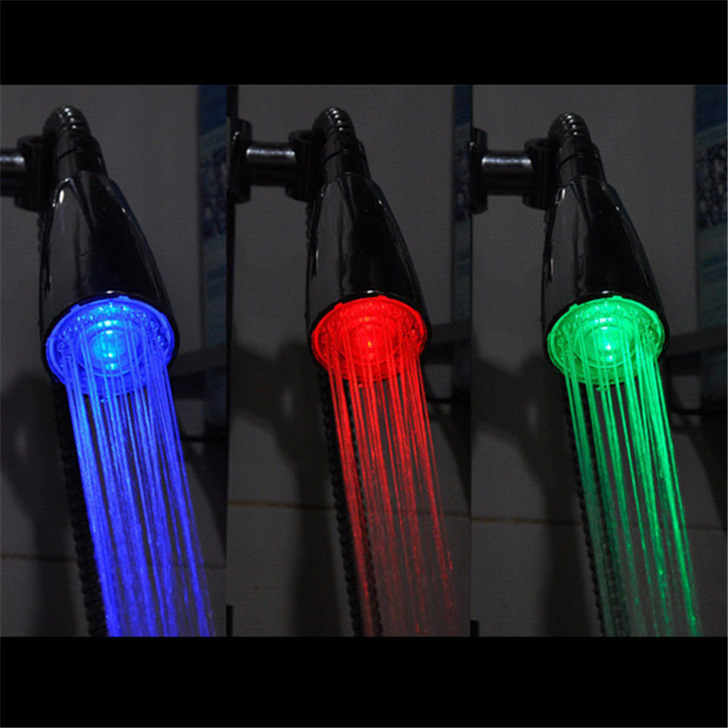 hot-selling 20mm Temperature Sensor 3 Colors Changing Kitchen Water Tap Faucet RGB Glow LED Light Aerator