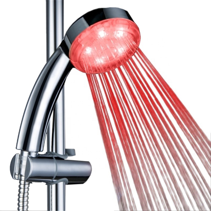 LD8008-A19 Single red color Light Color five star shower head