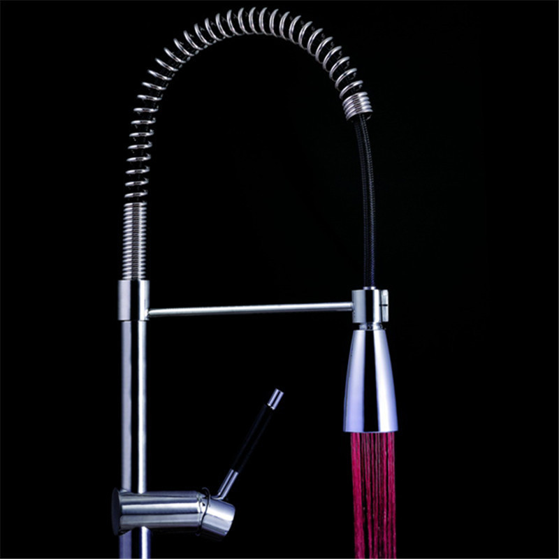 hot-selling 20mm Temperature Sensor 3 Colors Changing Kitchen Water Tap Faucet RGB Glow LED Light Aerator