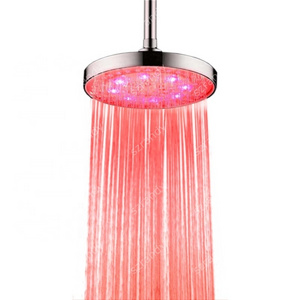 8 inch Multi-color Water Power LED SHOWER HEAD WITH Light