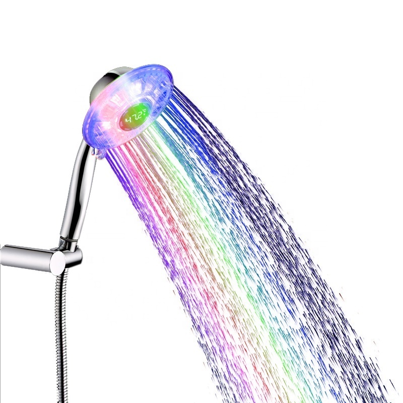 Temperature Display Water Fall Blue Color LED Faucet/ Shower Heads LED Faucets Bathroom LED/Sink Faucet