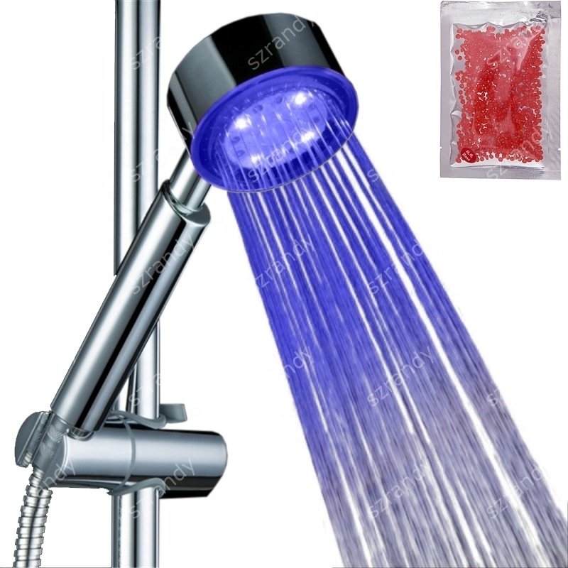 Temperature Sensor LED Shower Head 7 color Lighting Up Shower Light