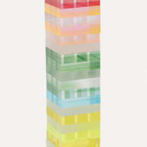 RAY YI  custom Classic high quality transparent acrylic block jenga tower game with kids toys