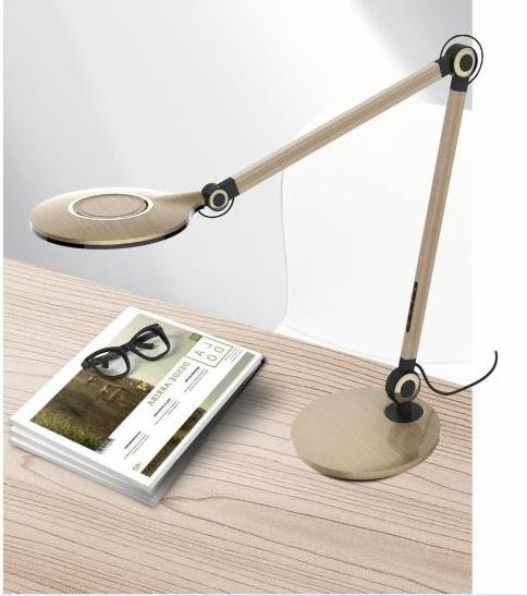 High CRI Flexible long metal Swing Arm round wide led Desk lamp Table light for Office work designer Architect Task lamp