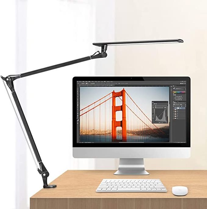 Ultra Bright Led Desk Lamp flexible Swing Arm Home Office Working Studying Reading Architect task Table Lamp