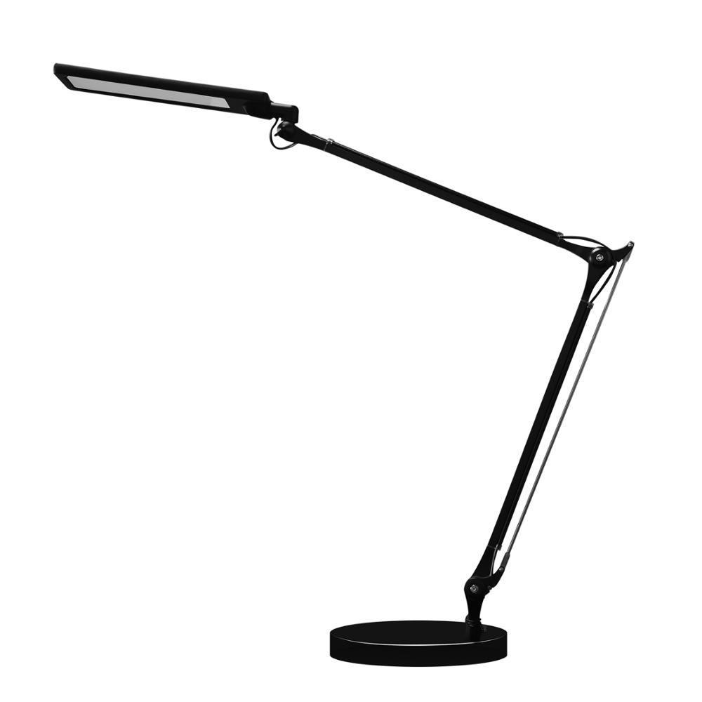 Adjustable swing arm  LED task light with flexible freely table Luminaire and eye protect LED desk lamps with timer 1/2 hours