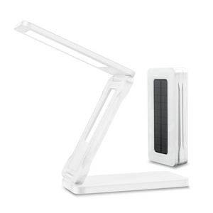 Adjustable foldable Dimming wall mounted nigh table reading light solar led Desk Lamp with USB 12000mA Battery calendar timer