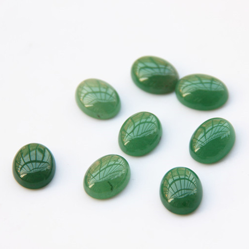 gemstone green aventurine oval cabochon for jewelry making